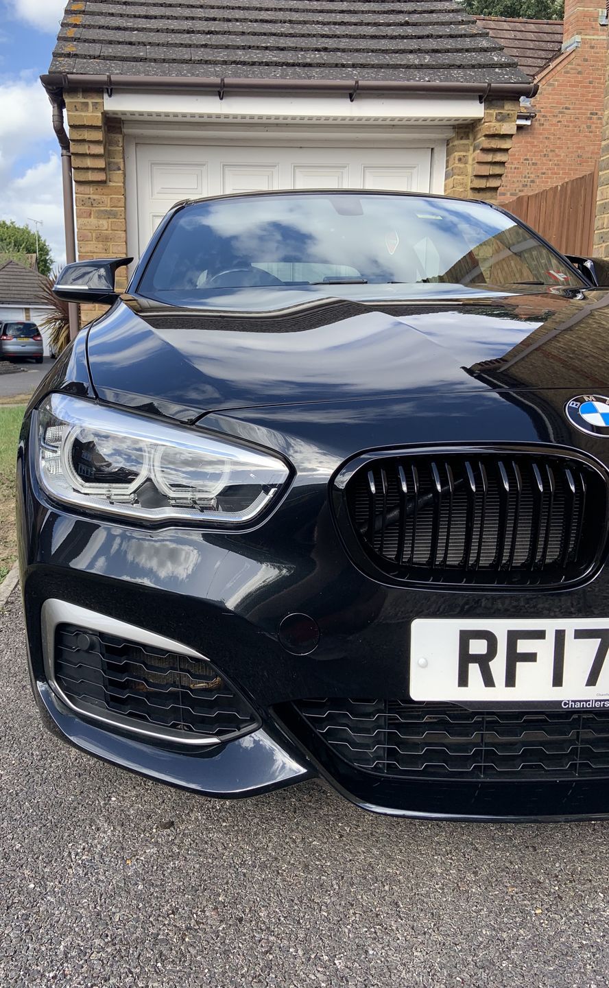 Customer photo review of MHC Black BMW M Style Wing Mirror Replacement Covers In Gloss Black