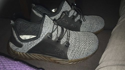 Customer photo review of SOLID Sneakers "Reptile" Steel Toecap Work Safety Shoes  -Black-