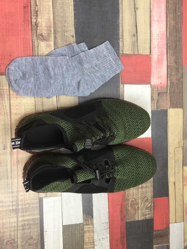 Customer photo review of SOLID Sneakers "Reptile" Steel Toecap Work Safety Shoes  -Black-