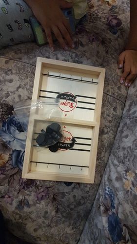 Customer photo review of Sling Puck - Fast Table Hockey Game