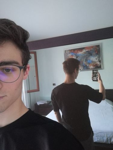 Customer photo review of DROP-SHOULDER TEE