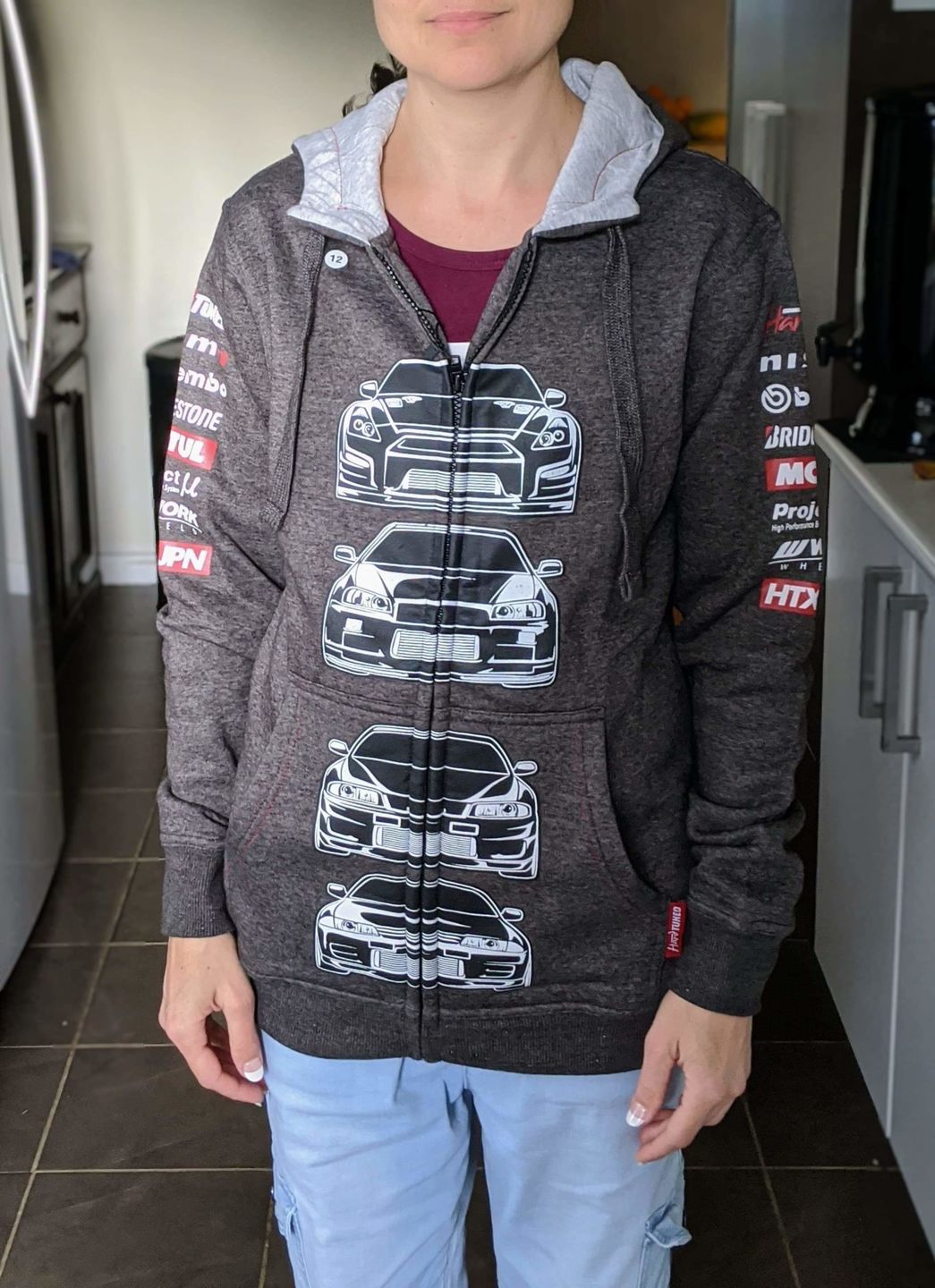 Customer photo review of Nissan Skyline GTR Womens Hoodie