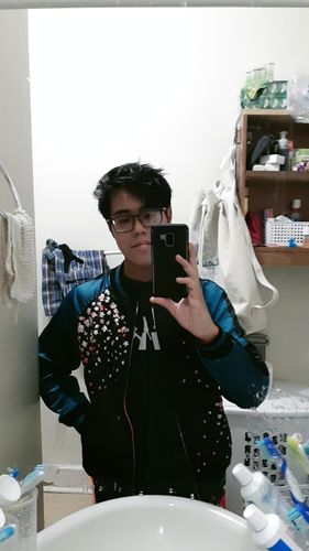 Customer photo review of Koi & Goldfish Sukajan Souvenir Jacket [Reversible]