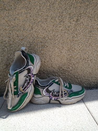 Customer photo review of Sneaker One Piece - Roronoa Zoro Basses (Vert)