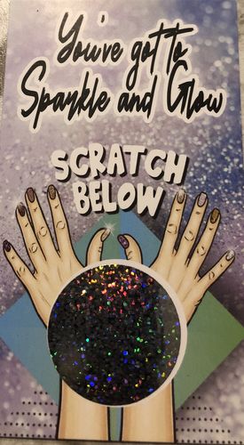 Customer photo review of Sparkle and Glow Nails Scratch Off Card