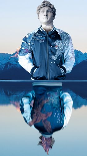 Customer photo review of Four Legendary Creatures Sukajan Souvenir Jacket