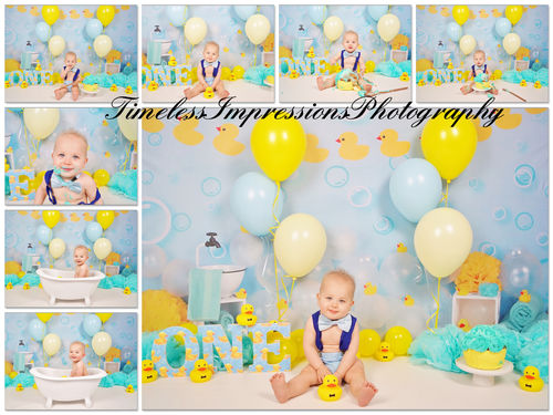 Customer photo review of Kate Yellow Rubber Duck Children Backdrop