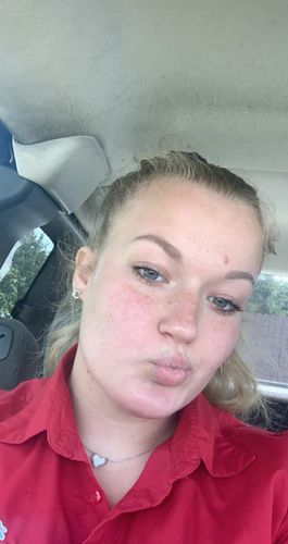 Customer photo review of Sterling silver “c” studs