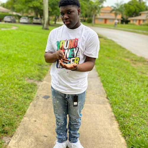 Customer photo review of Dip Dye Skinny Fit Track Denim Bleach Splatter - Blue (M4818D)