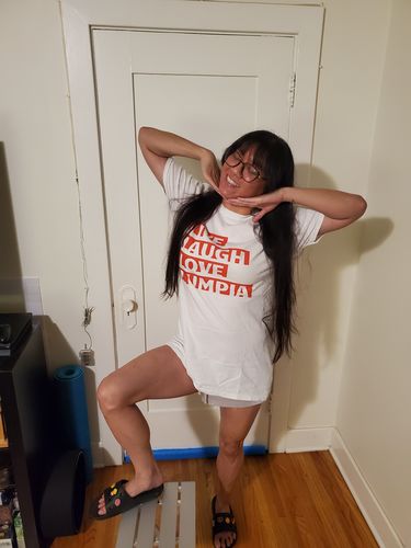 Customer photo review of Filipino T-Shirt Lumpia Pinoy Food Print