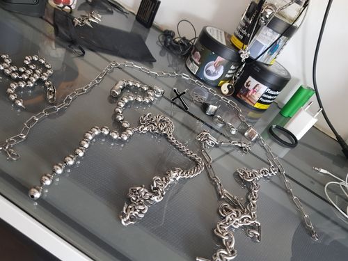 Customer photo review of 5XL Cuban Link Choker