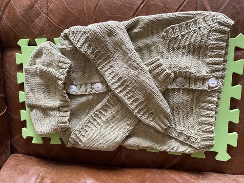 Customer photo review of Baby Mystery Knitting Box