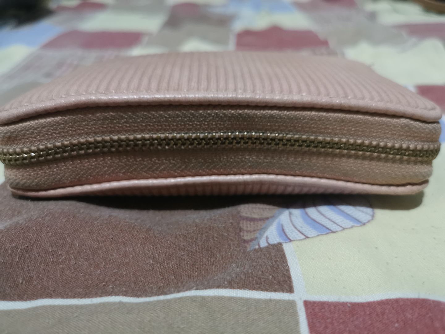 Customer photo review of Leather Slimvelope Coral Pink