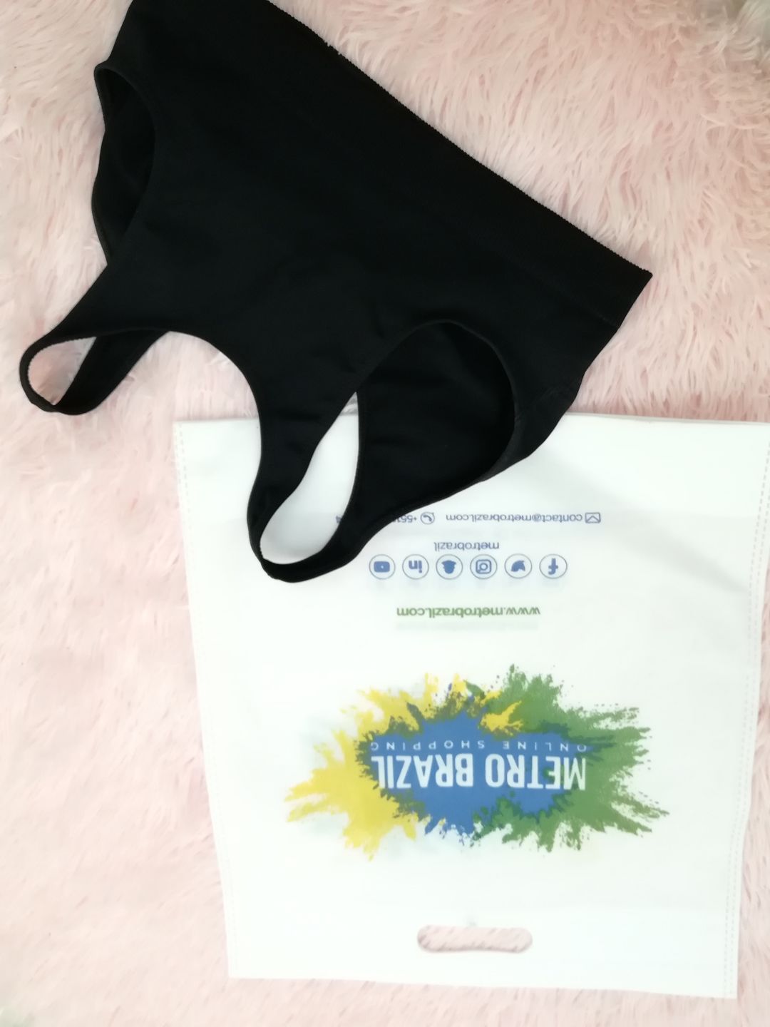 Customer photo review of Seamless Bust Support Back Fat Smoothing Bra
