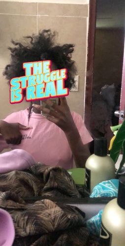 Customer photo review of Flower Bomb Hair Growth Oil