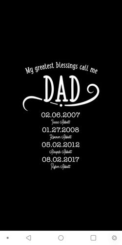 Customer photo review of My Greatest Blessings Call Me Dad