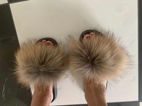 Customer photo review of Pantoletti® Originals aus echtem Fuchspelz Indoor/Outdoor
