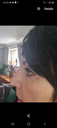 Customer photo review of Rose Quartz Magnetic Eyelashes and Eyeliner Kit