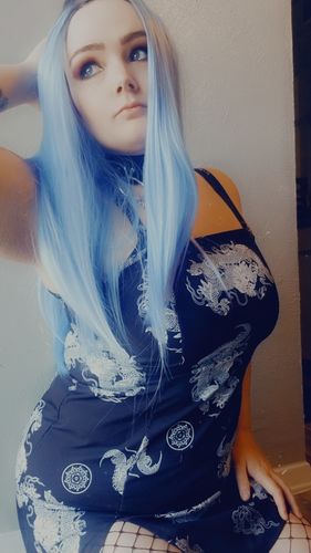 Customer photo review of Dragon Cut Mini Dress