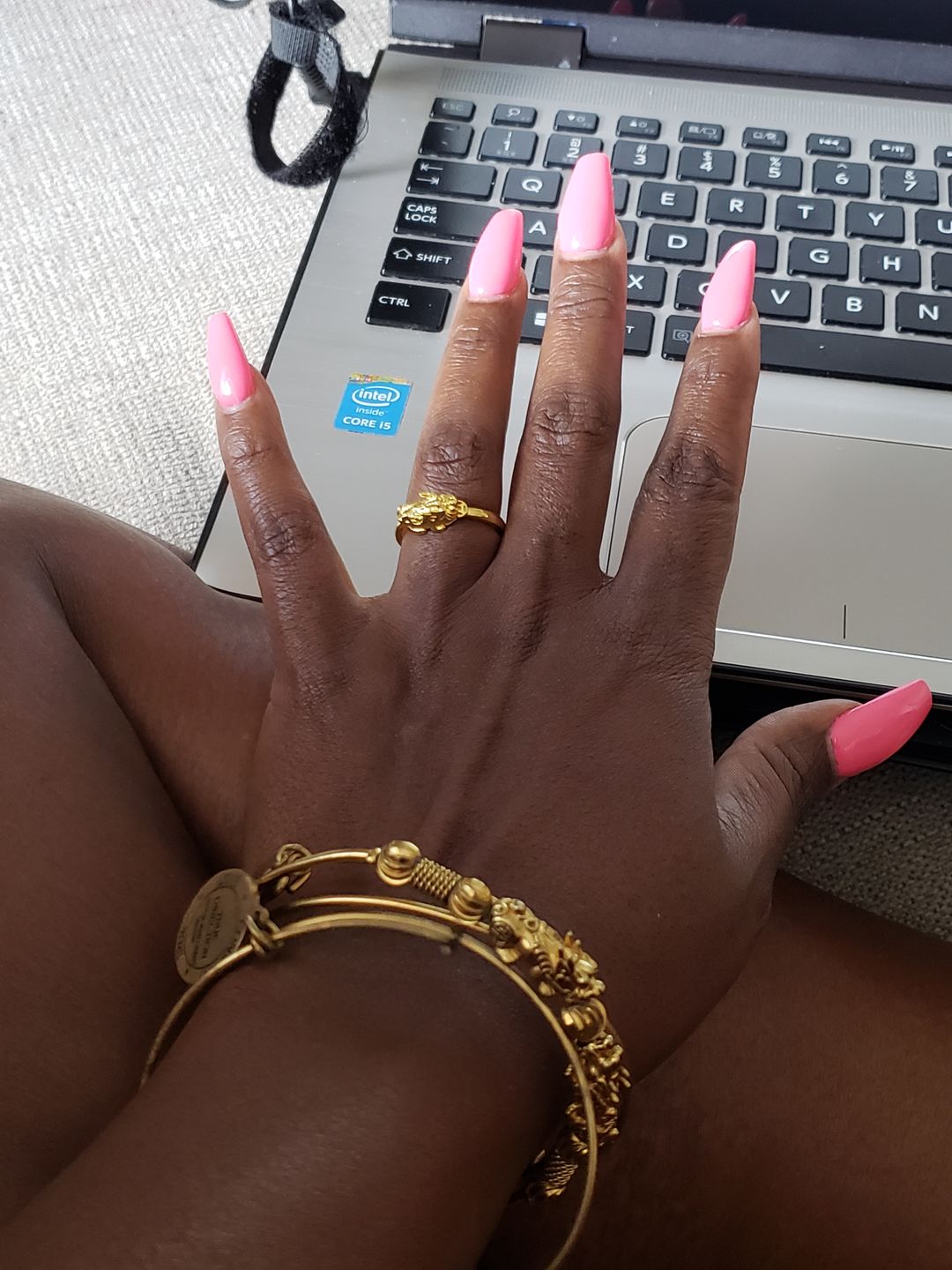 Customer photo review of Adjustable Lucky Gold Piyao Ring