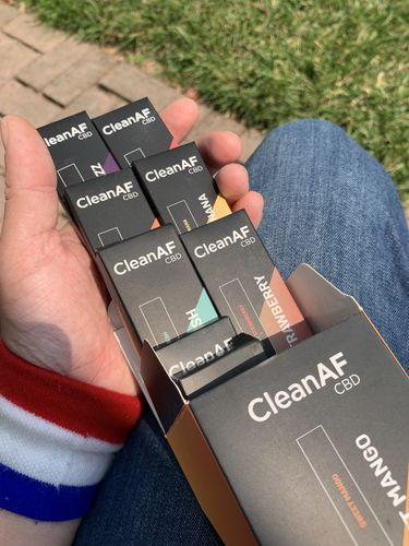 Customer photo review of 100 mg CBD Disposable Vape ~ CleanAF PUFF in 9 Flavors