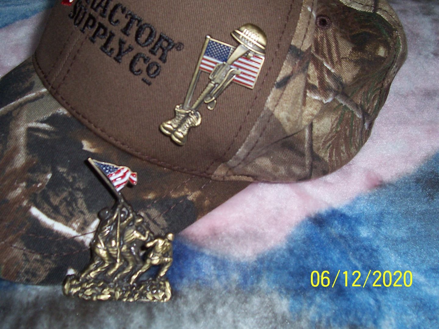 Customer photo review of US Air Force Veteran Pin