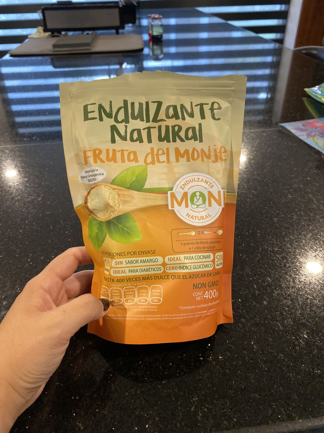 Customer photo review of Sobrecitos de Monk: Fruta del Monje en 40 sobres de 3 grs.