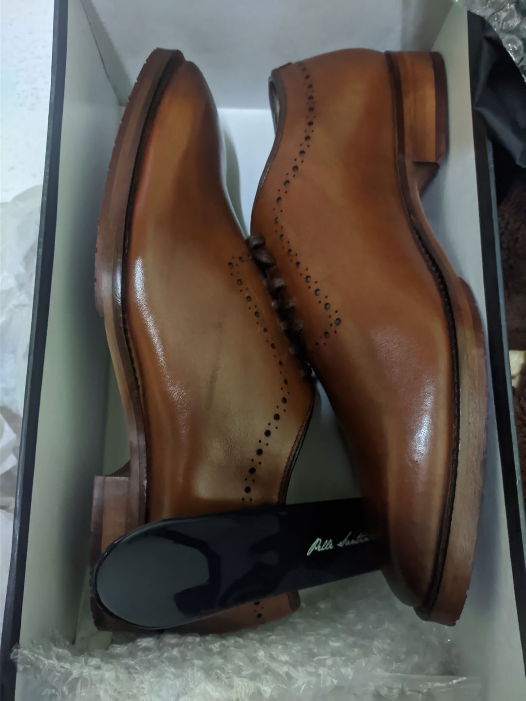Customer photo review of Wholecut Oxfords - Brown