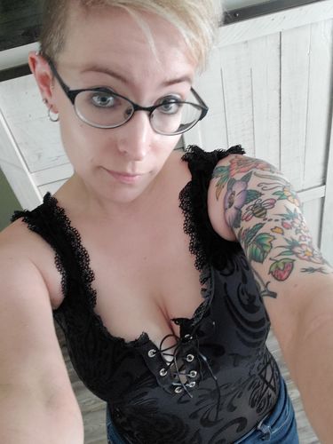 Customer photo review of Lace Mesh Bodysuit