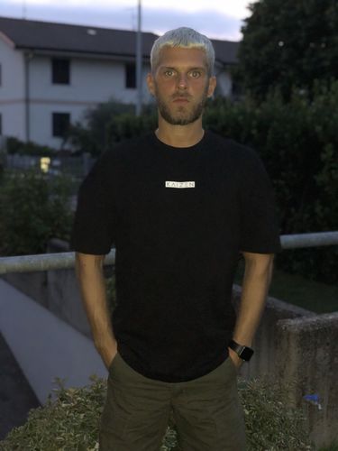 Customer photo review of DROP-SHOULDER TEE