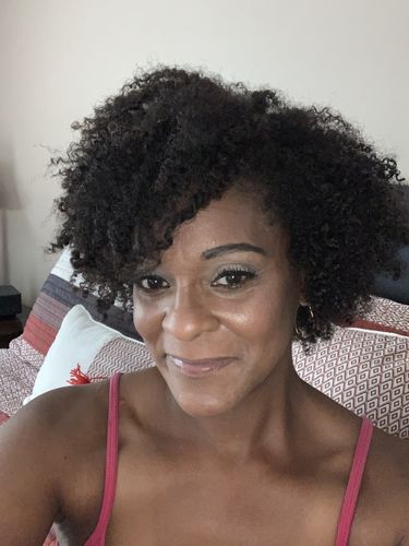 Customer photo review of Curly Hair Moisturizer with Organic Avocado Oil and Organic Argan Oil with Lemon Creme Fragrance