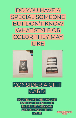 Customer photo review of Customizable Rose Gold Glitter Gift Cards