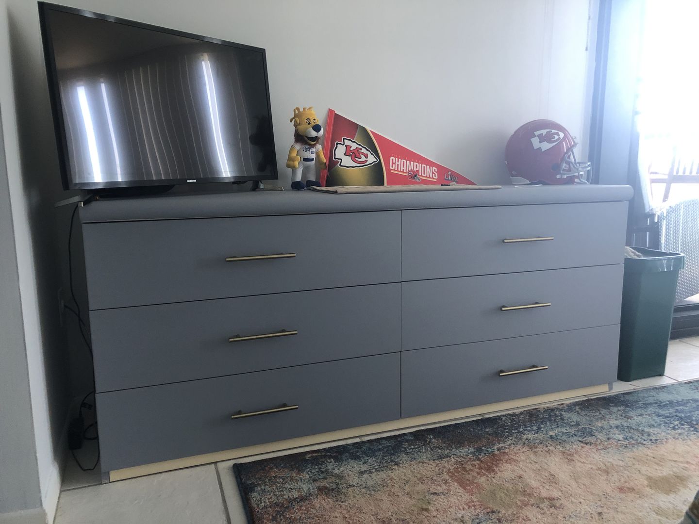 Customer photo review of Glover Gray - One Step Paint