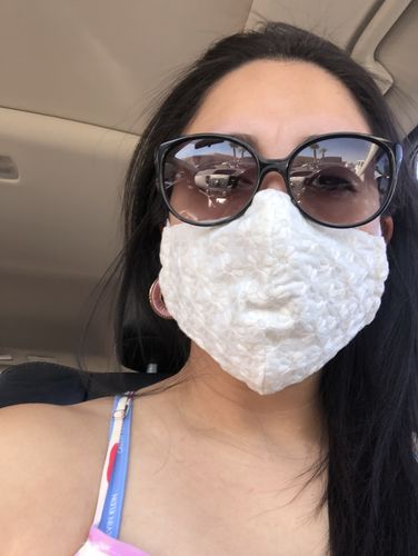 Customer photo review of *PRE-ORDER* SET OF 3 CLOUD FACE MASKS
