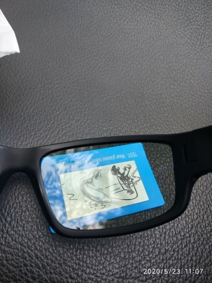 Customer photo review of Anti-Glare Photochromic Polarized Lenses