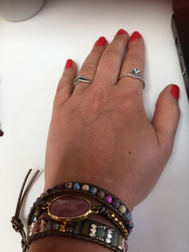 Customer photo review of Heilendes Rhodochrosit Wickelarmband | Boho | 100% Handgemacht