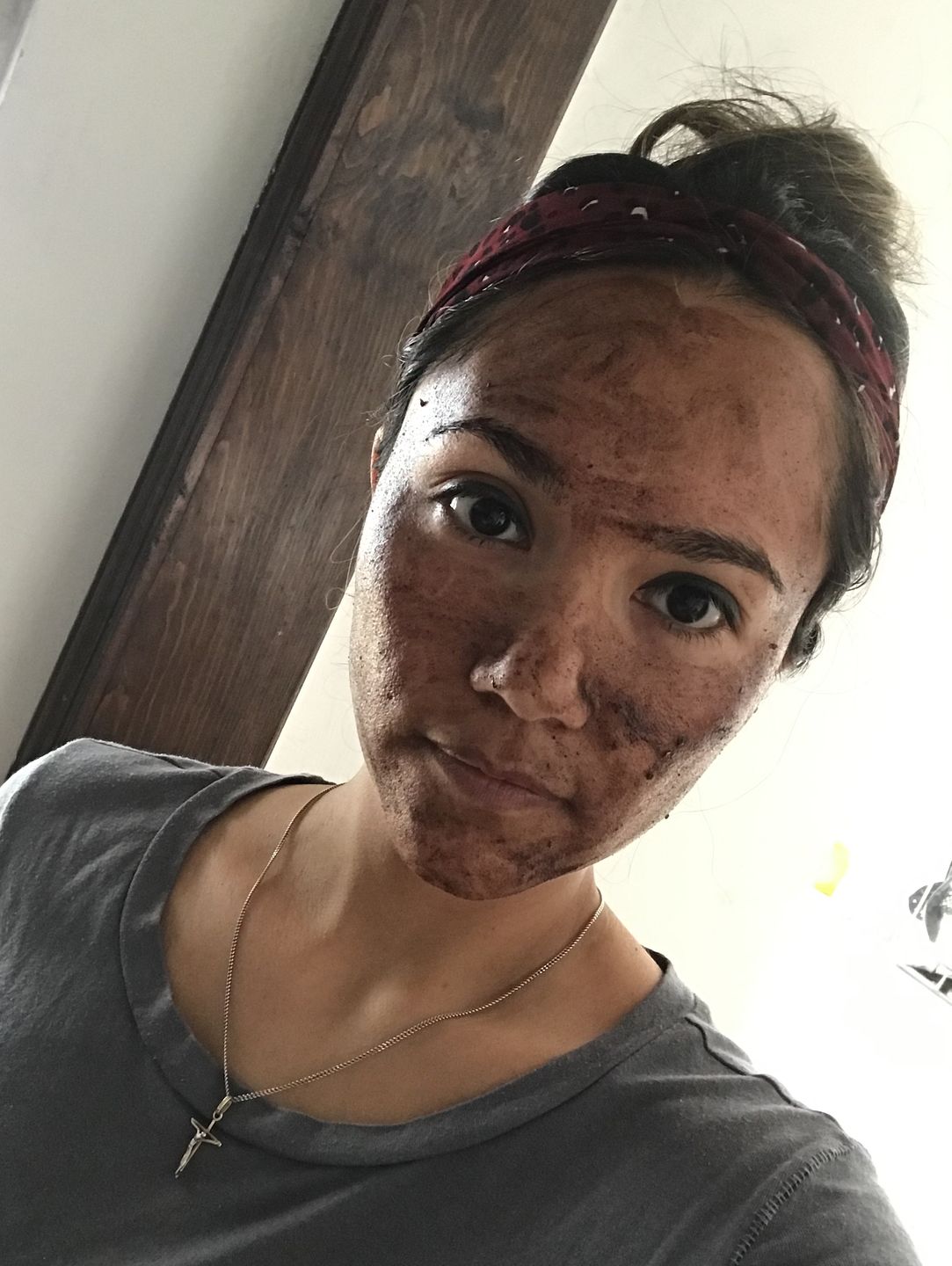 Customer photo review of Exfoliante / Mascarilla Facial de Tepezcohuite y 5 arcillas