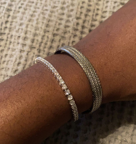 Customer photo review of Royal Shine Tennis Bracelet