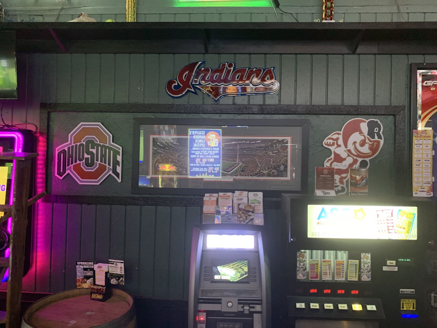 Customer photo review of Cleveland Indians Script Logo 3D Metal Artwork
