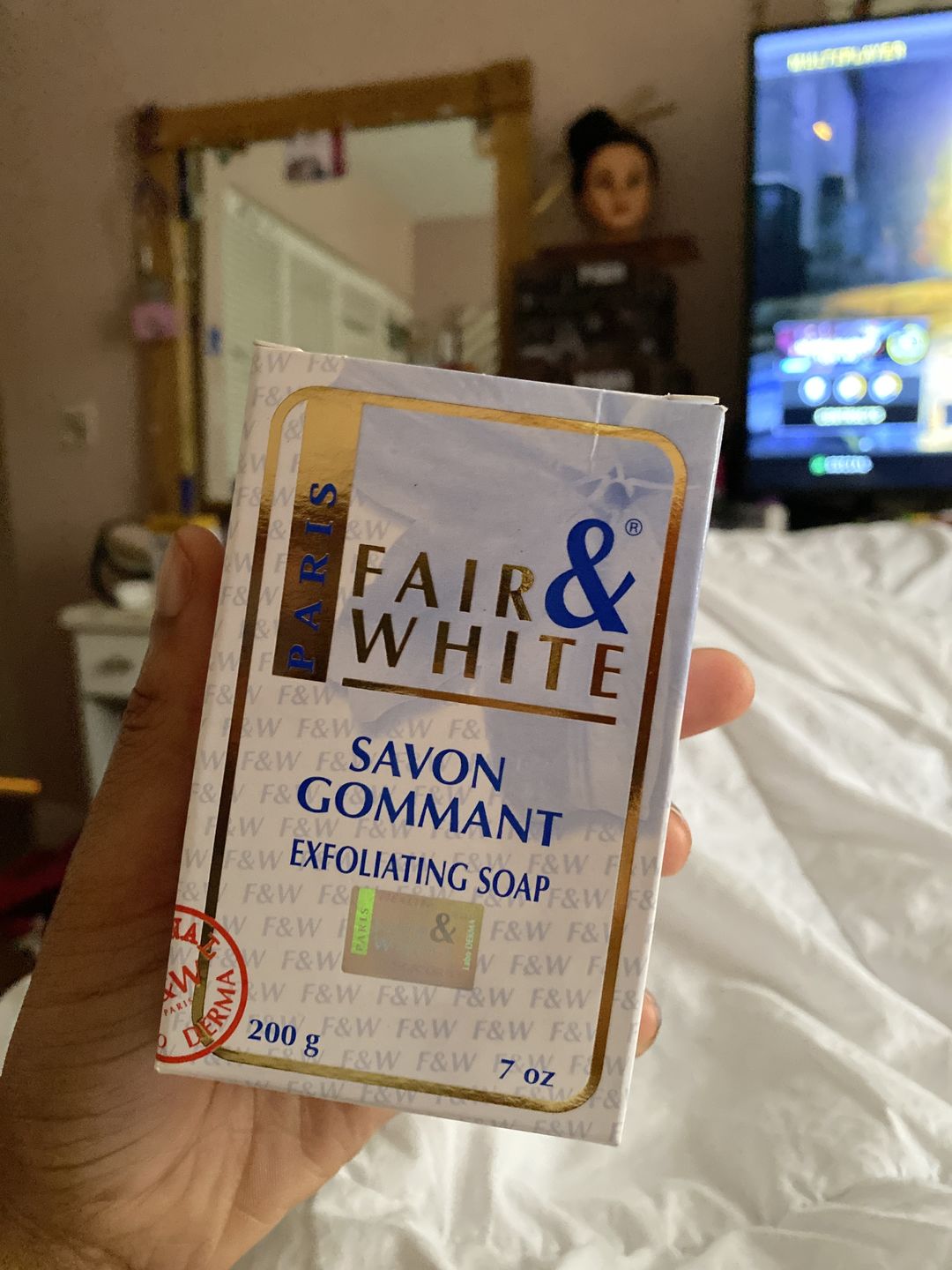 Customer photo review of Fair and White Original Exfoliating Soap 200 gm / 7 oz