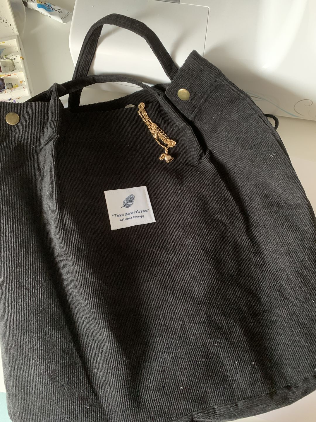 Customer photo review of Cord Tote Bag