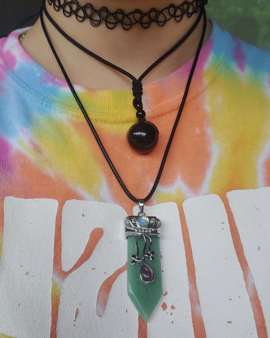 Customer photo review of Goddess Protection Necklace