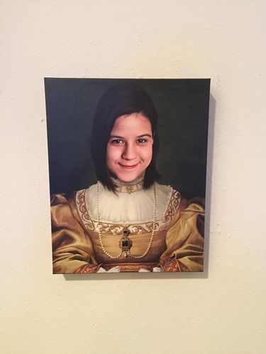 Customer photo review of The Golden Girl - Custom Canvas