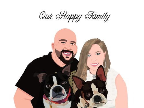 Customer photo review of Custom Framed Family Portrait