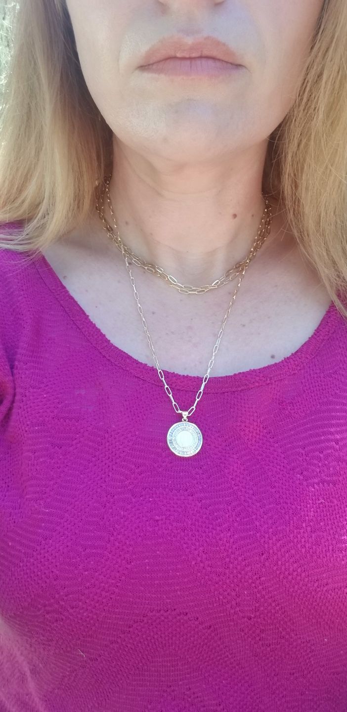 Customer photo review of Mother Mary Necklace