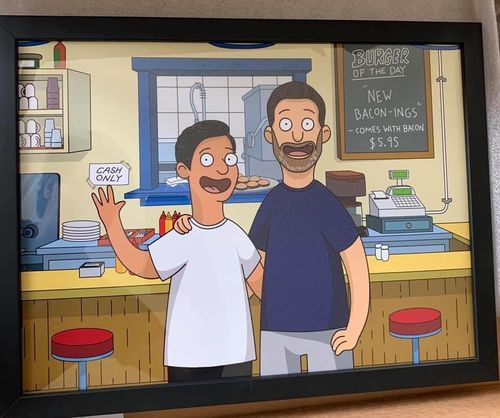 Customer photo review of Personalized Bob’s 🍔  Custom Portrait
