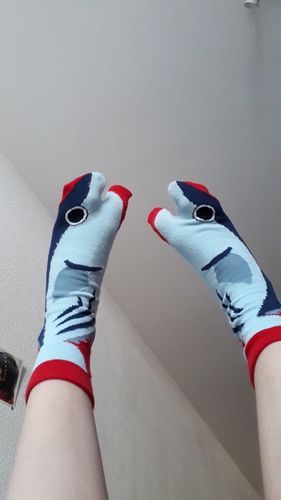 Customer photo review of Chaussettes Tabi Imprimé Thon
