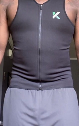 Customer photo review of Men's Zipper Neoprene Sauna Vest