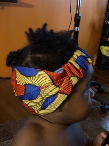 Customer photo review of Locs/ Natural Hair Headband