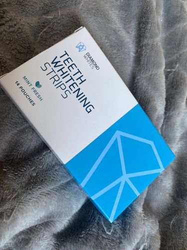 Customer photo review of Teeth Whitening Strips